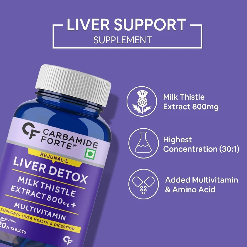 Carbamide Forte Liver Support Supplement with Milk Thistle Extract, 360 g-3.webp